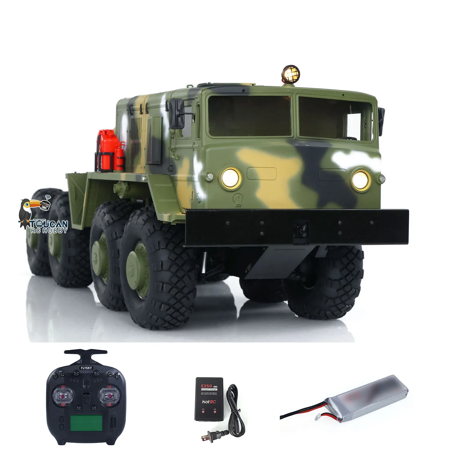 Toys 1/12 RTR CROSS BC8A 8*8 RC Off Road Car Military Truck Model Vehicle ST8 TOUCAN DIY Painted Finished Sound Light Boys Model