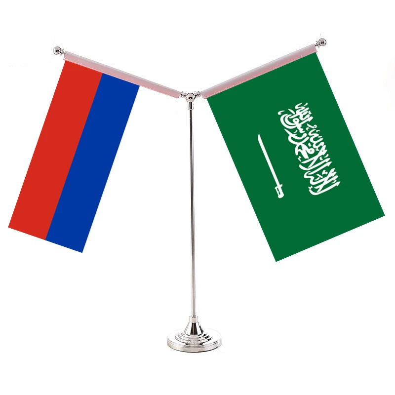 

Russian Flag Of Two Countries Metting Sets Russia Banner With Saudi Arabia United Arab Emirates Middle East Asian World Flags