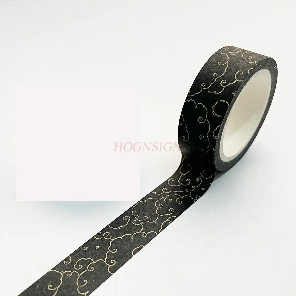 1roll Retro hot stamping hand account tape, antique style and paper stickers, checkered basic hand account decoration materials