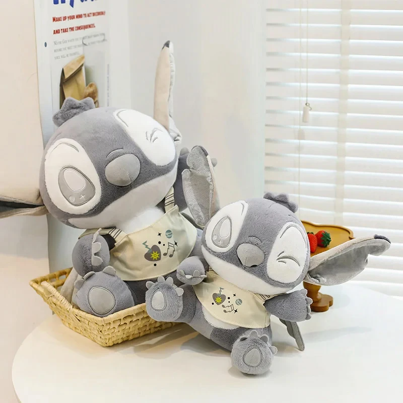 

Плюшевая игрушка Disney Stitch 30/60 см, серебристая, милая, забавная, коллекционная, мягкая, серо-белая