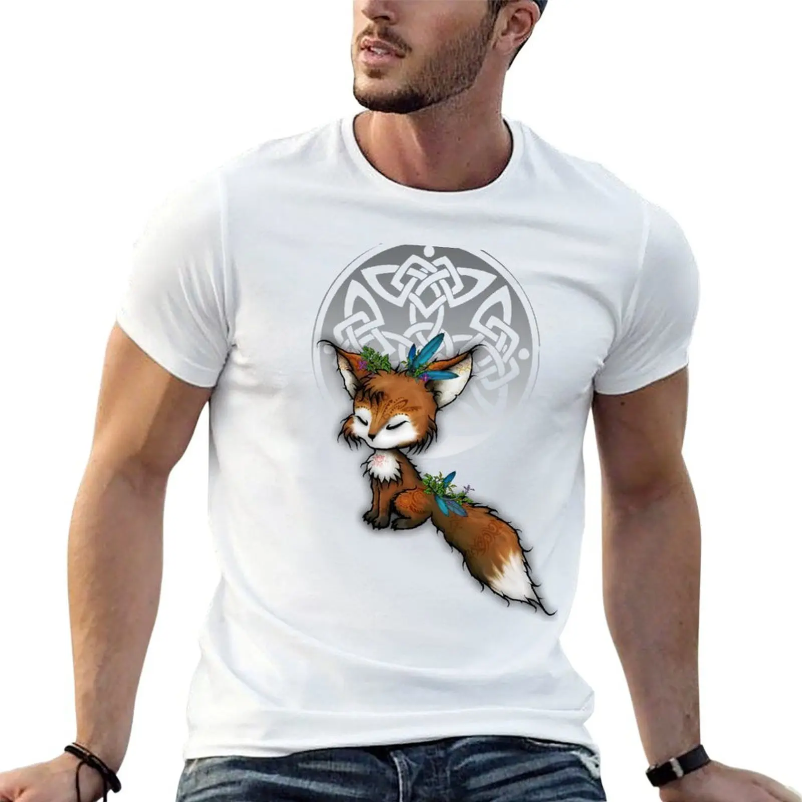 

Celtic Spirit Fox T-Shirt t shirt for man t shirt personalised T-Shirt