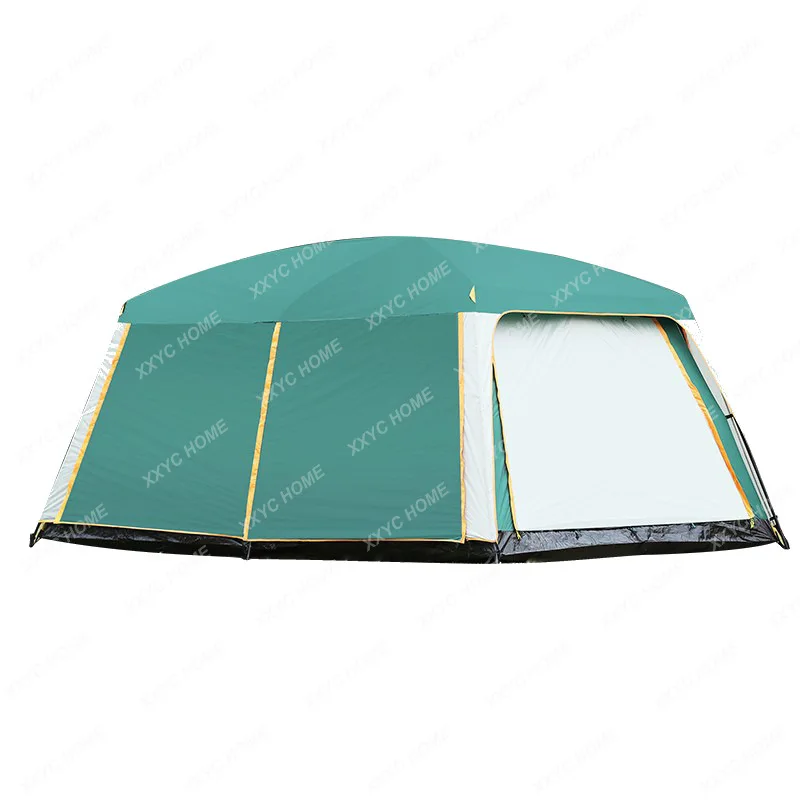 Outdoor Camping Tent Thickened Rain-Proof Camping Equipment Silver Pastebrushing Sun Protection Outdoor Multi-Person Tent