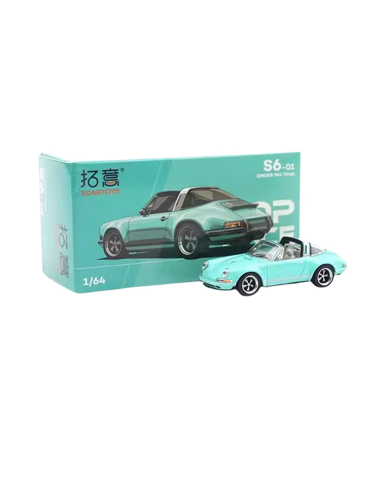 XCARTOYS Diecast alloy model 1/64 Porsche SINGER 964 Targa Boys Toy Collection Decorative display pieces for children\'s gifts.