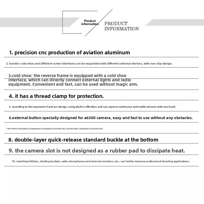Ca6000a6300a6500a6400 kit fotocamera reflex con gabbia per conigli