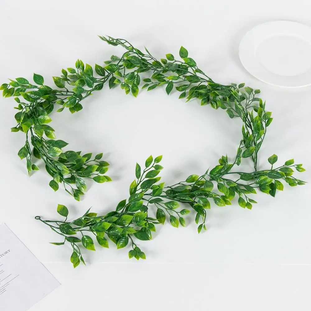 

1pc Green Foliage Vine Artificial plants Christmas tree Materials Wedding outdoor arch Home vase Wall Hanging Decoration DIY box