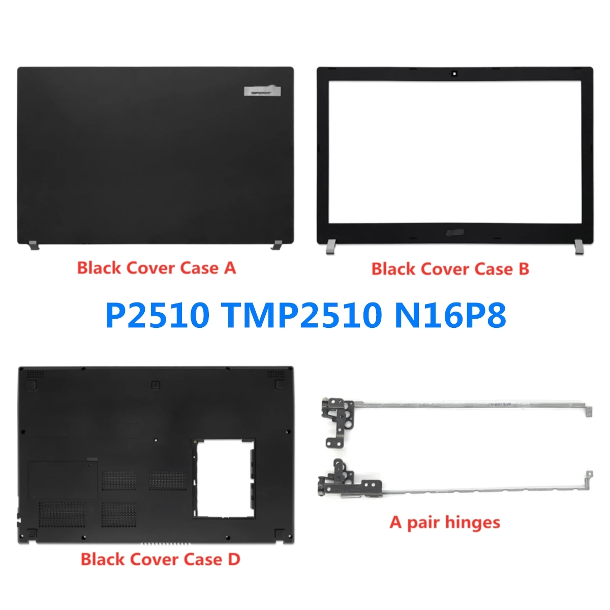 New Laptop For Asus TravelMate P2510 TMP2510 N16P8  Back Cover Top Case/Front Bezel/Palmrest/Bottom Base Cover Case