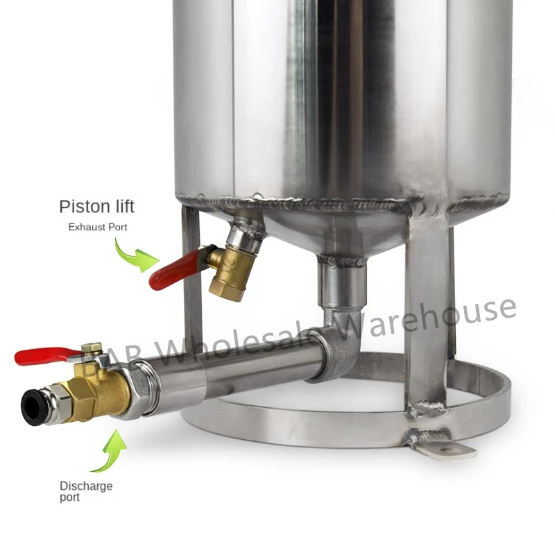 Imagem -05 - Pistão do Cilindro de Tanque de Pressão Pistão Dispensador para Cola de Alta Viscosidade Silicone pu Glue Dispensing Tank Aço Inoxidável