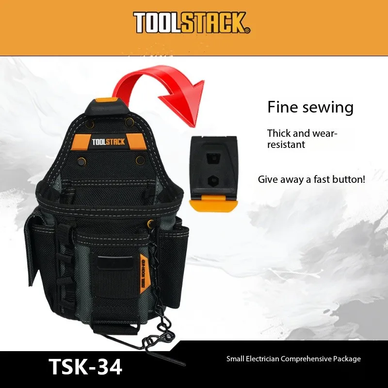 

Professional Small Electrician Pouch Multi-Functional Portable Sturdy Toolkit Oxford Cloth Durable Storage Tools Packaging Bag