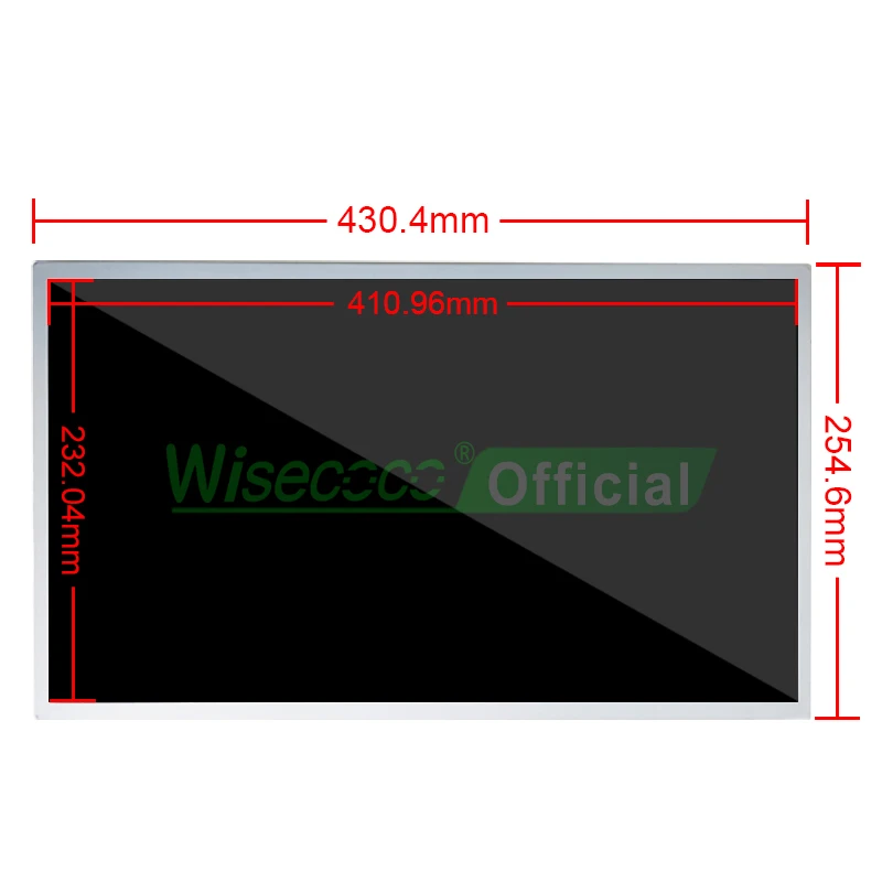 Imagem -02 - Wisecoco-tela de Toque Capacitiva Alto Brilho ao ar Livre Ips Luz Solar 1920x1080 Fhd Tft 1000nits 185