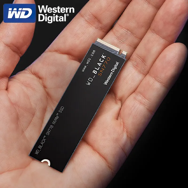 Western Digital WD SN770 500GB 1TB 2TB SSD NVMe Gen4 PCIe M.2 2280 PCIe 4.0 X4 Drive Internal Solid State Disk untuk Desktop PS5