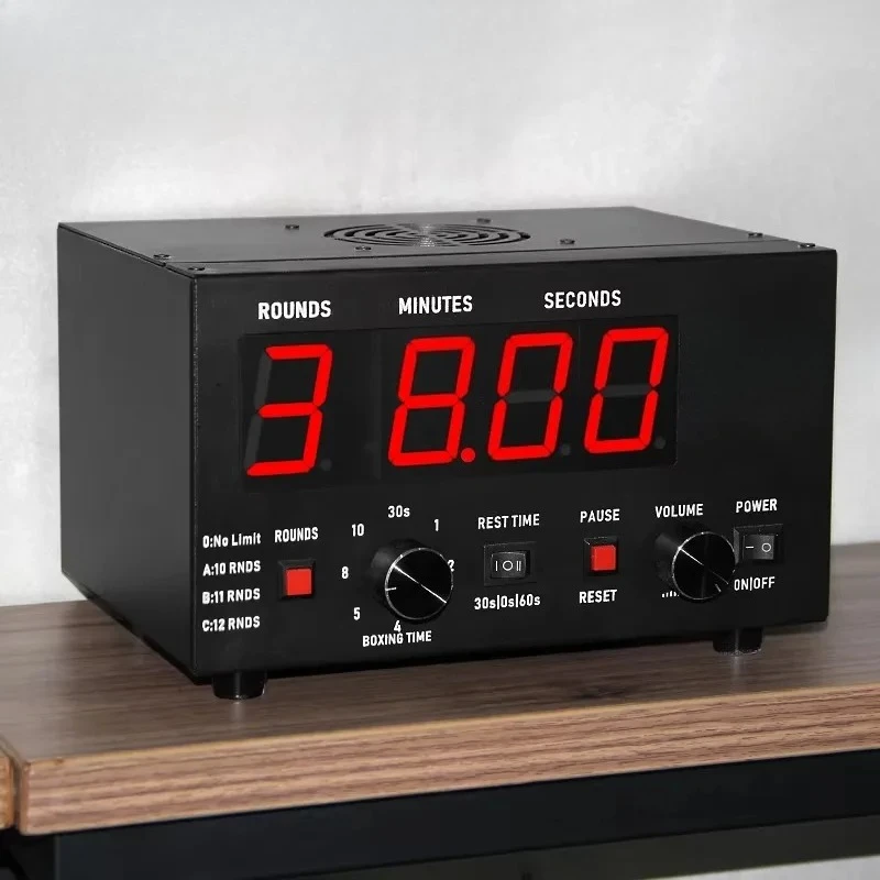 CP040 デジタルLEDボクシングタイマー - MMA、ボクシング、ワークアウトジム用ラウンドインターバルトレーナー ​