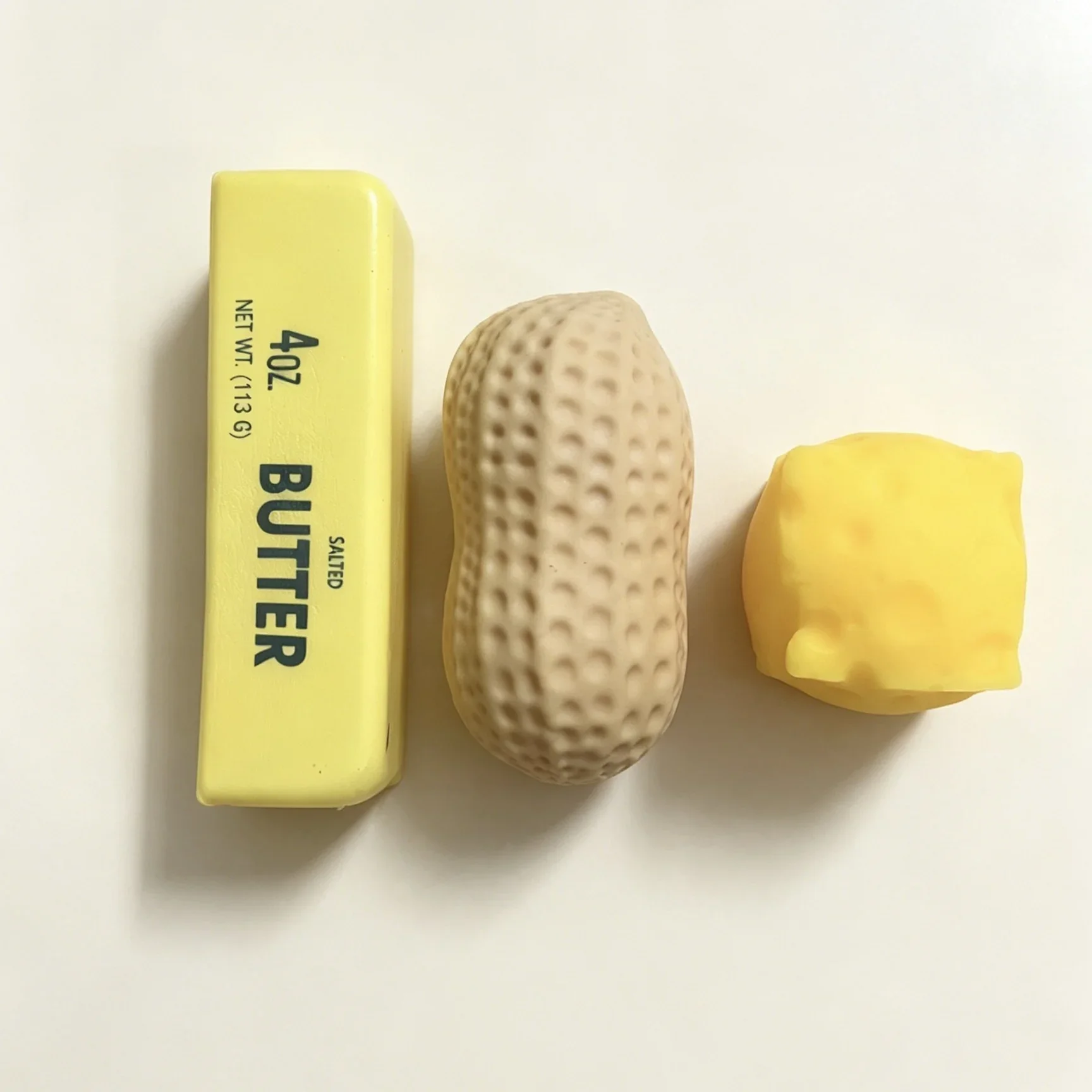 Niedliche Simulierte Butter-Käse-Erdnuss-Quetschspielzeuge, Stressabbau-Teigbälle zum Quetschen, Ideales Geschenk für Partys, Geburtstage und Weihnachten – Detail 8