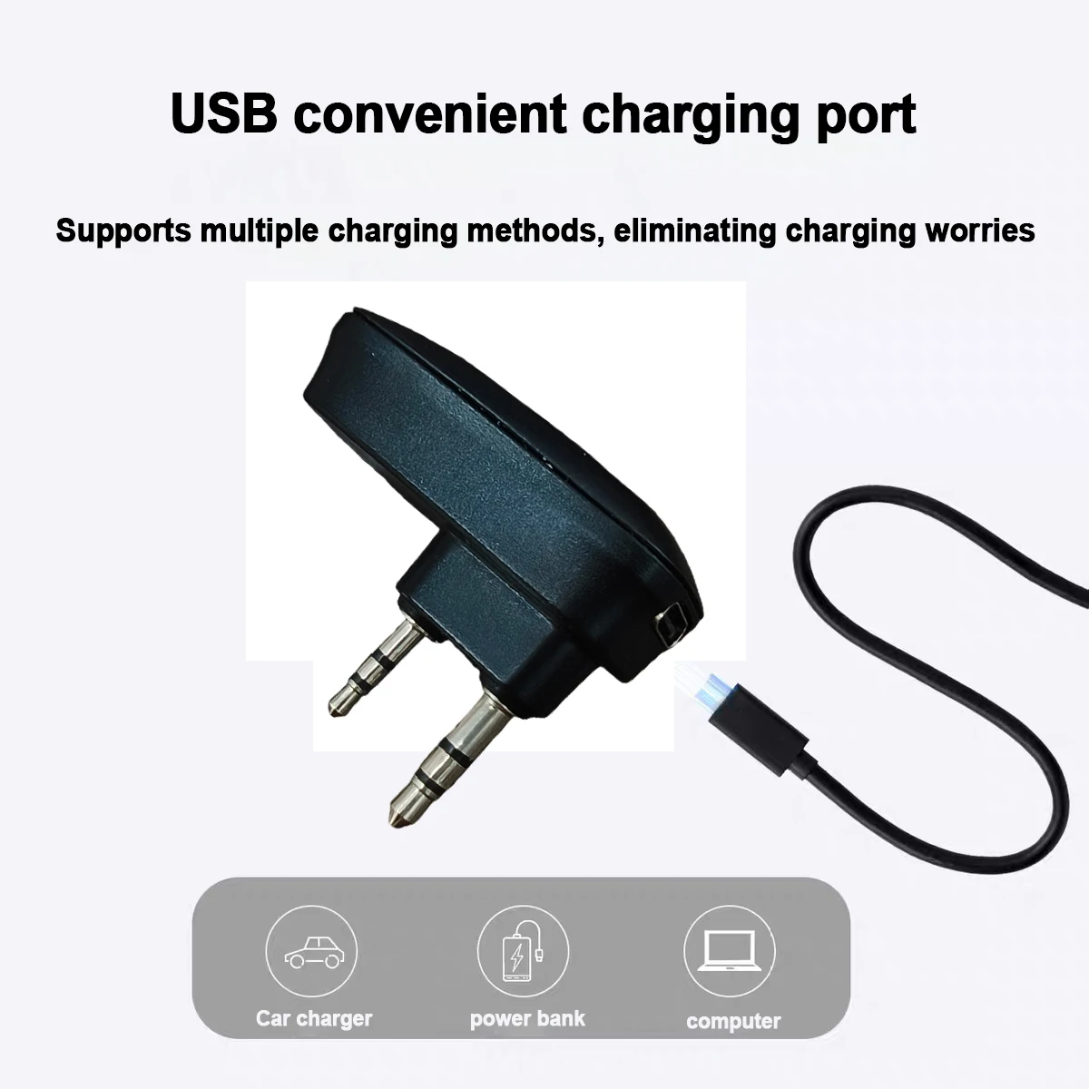 BAOFENG Walkie Talkie Wireless Bluetooth Programming Adapter Phone APP TYPE-C For UV-5R UV-32 UV-5RH Ham Two Way Radio Accessory view 3