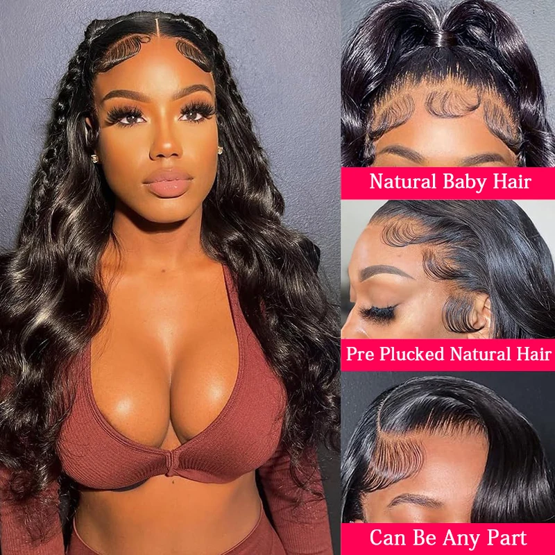 13x4 13x6 Bone Straight  Lace Front Human Hair Wig 30 38 Inch Transparent Lace Frontal Wig Human Hair Pre Plucked For Women image 2