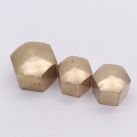 1-20pcs M4 M5 M6 M8 M10 M12 M16 M20 DIN917 Brass Hex Hexagon Short Low Thin Cap Acorn Nut Cover Blind Nut