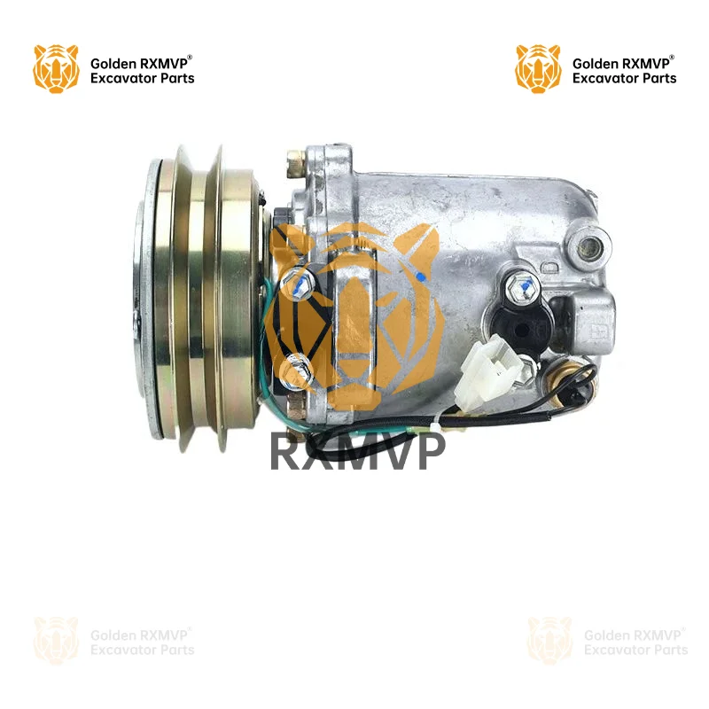 For Komatsu PC120/140/300-6/128UU Small Head Air Conditioning Compressor Air Pump Assembly Excavator Accessories