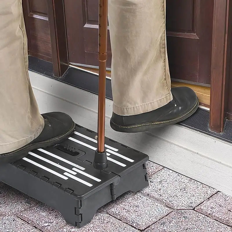 2pc Home Anti Slip Folding Stool Elderly Assistive Half Step Ladder Portable PP Plastic Folding Chair