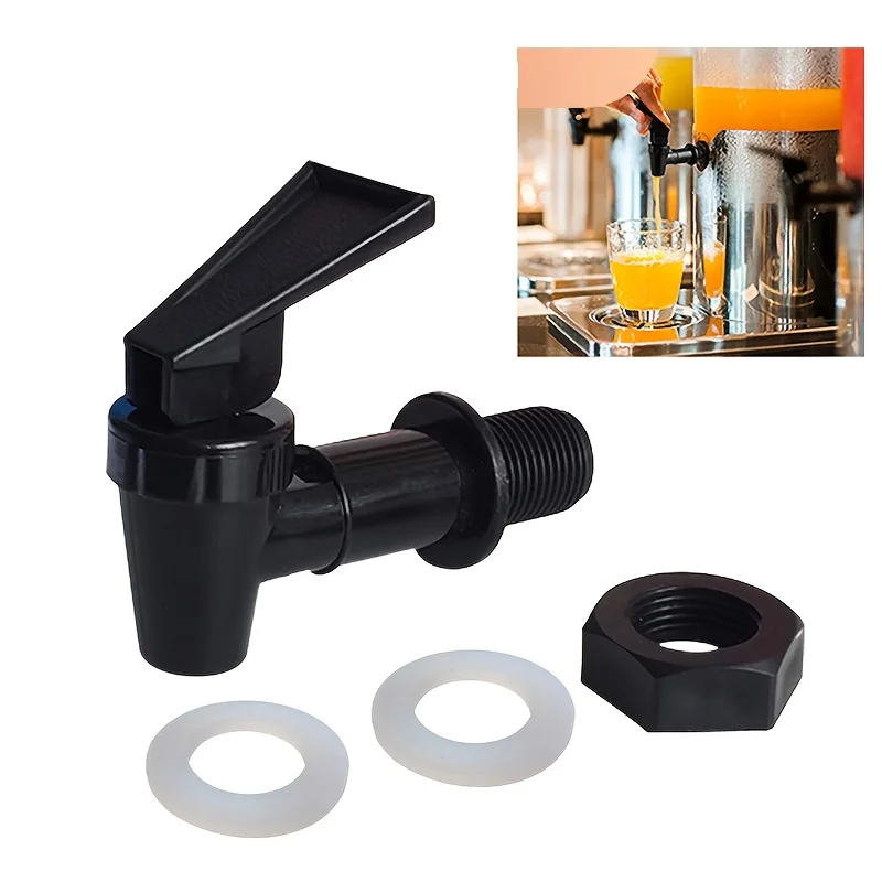 Plastic Glass Wine Bottle Faucet Jar Barrel Water Tank Faucet Reusable Water Dispenser Tap Replacement Faucet Wine Valve