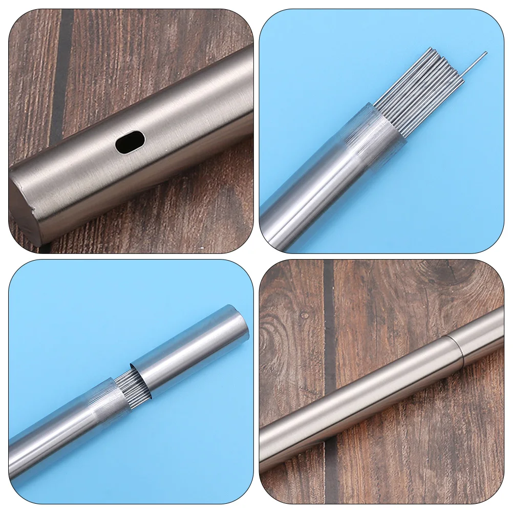 

4pcs Stainless Steel Bbq Skewer Buckets Creative Stick Holders Storage Organizers Home Kitchen Barbecue Tools Metal Stick