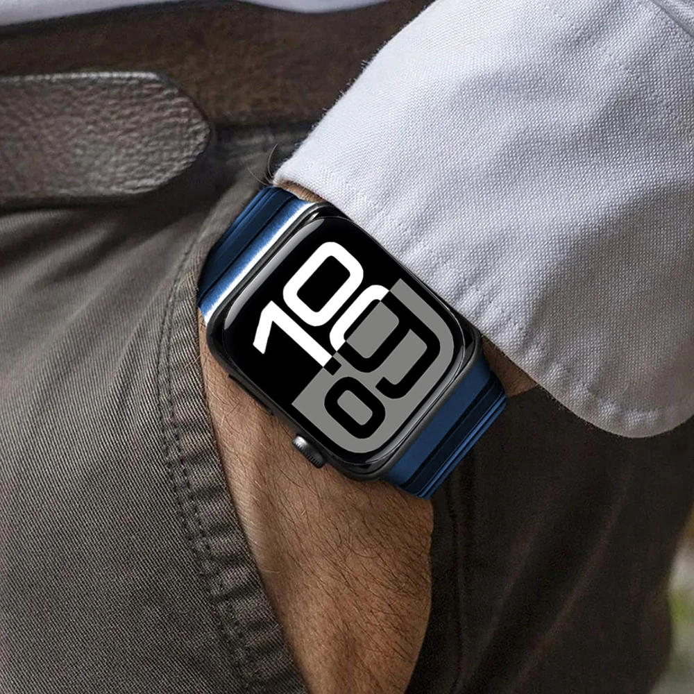 Metal Strap for Apple Watch Ultra 49mm 10 42mm 46mm 9 8 7 45mm 41mm Stainless Steel Bracelet Strap for Iwatch 6 5 4 SE 44mm 40mm