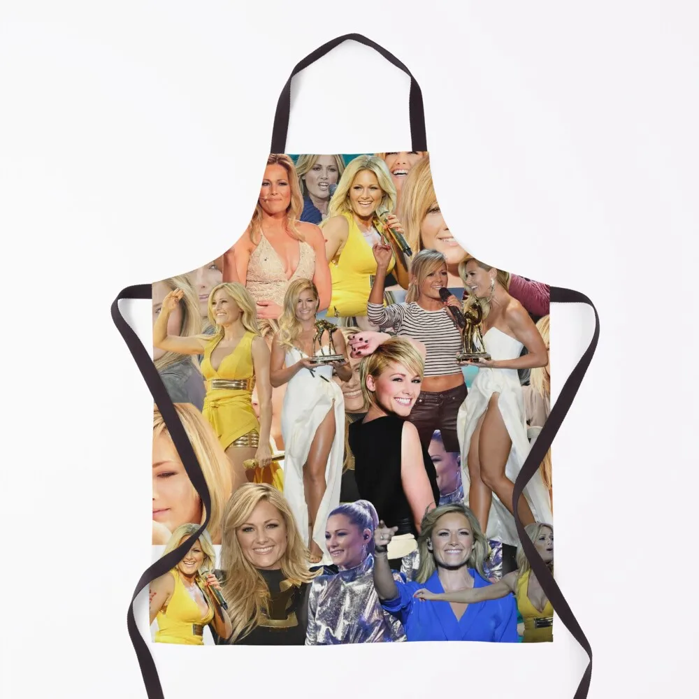 Helene Fischer German Singer Abstract Collage Pattern Apron For Man Christmas gift Apron