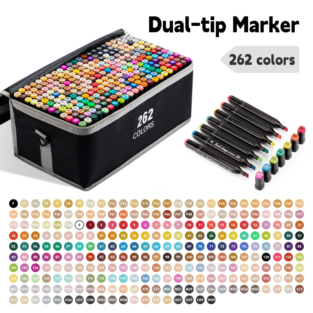 

24-262 Colores Markers Brush Pens Set Painting Drawing Manga Highlighter School Art Supplies for Artist Graffiti Pen Stationery