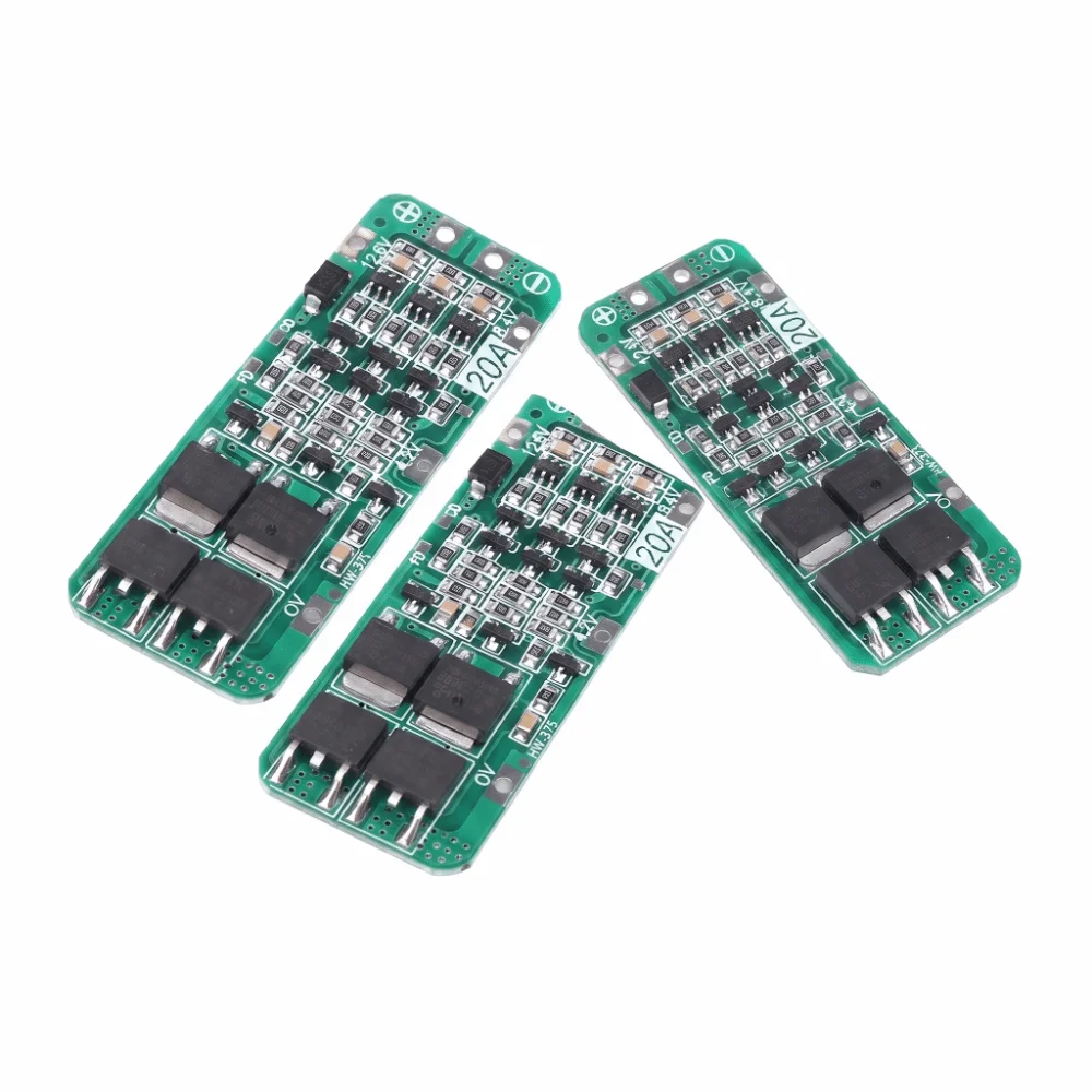 3S BMS Protection Board 12.6V 20A 18650 Charger Protection Board 59x20x3.4MM 59x20x4mm Li-ion Battery Module for Battery Pack