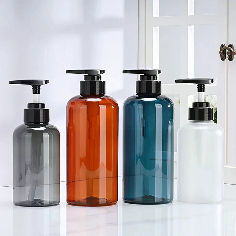 1 szt. Pusty, wielokrotnego użytku dozownik na szampon, odżywkę, płyn do mycia ciała 300/500 ml, pojemnik, butelka na mydło do łazienki, pompka do mydła w płynie pod prysznic