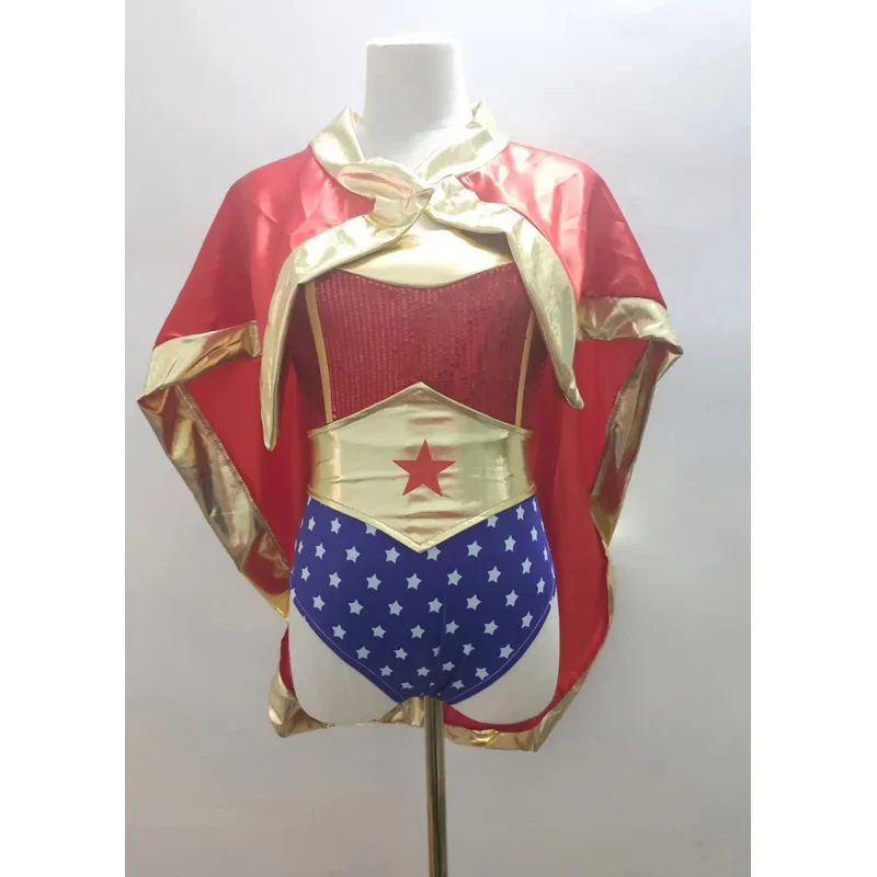 女性のためのスーパー戦士のコスプレ衣装,派手なハロウィーンのドレス,カーニバルパーティー,セクシー,素晴らしい,ヒーロー