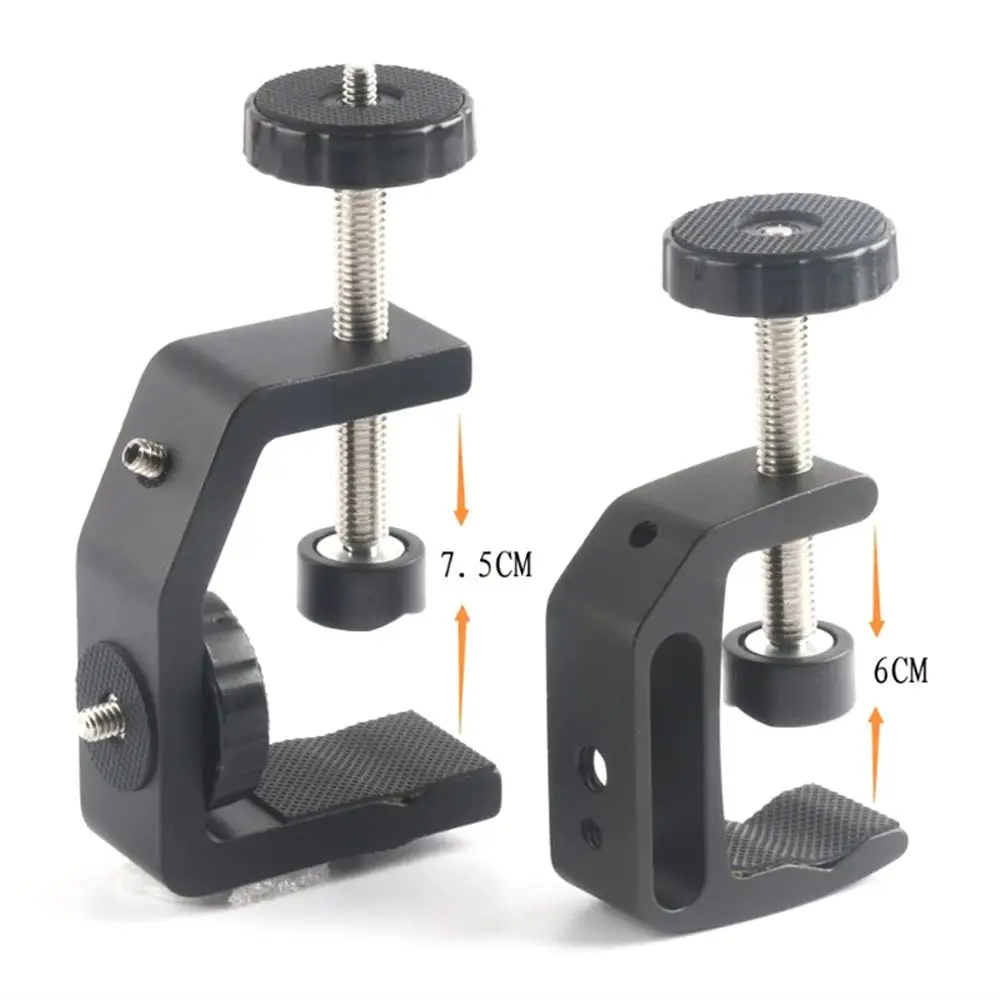 

Fixed Holder Light Support Stand Clip Desktop Mount Desk Fixed Holder Clip Camera Lamp Clamp C-Type Clamp Tripod Stand Clamp