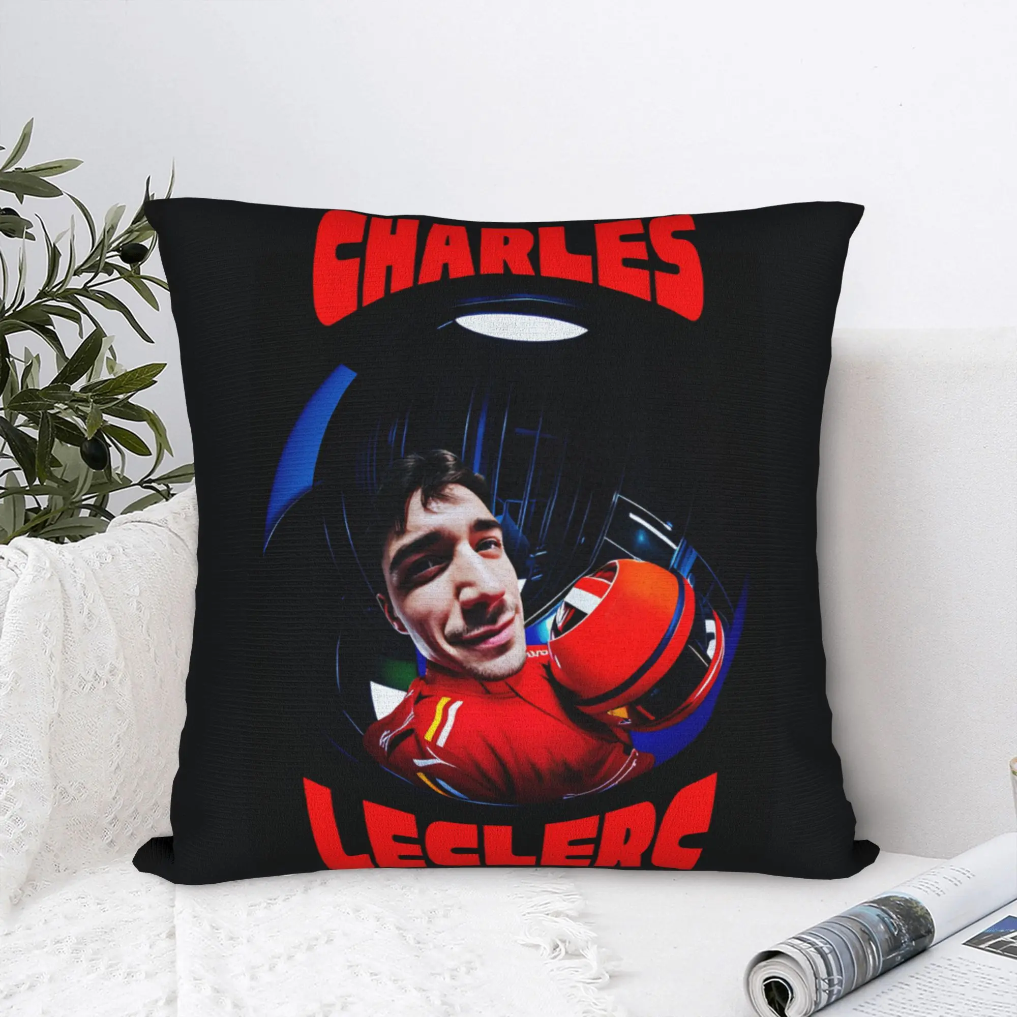 San Charles Leclerc Pillow Case  Graphic Pillow Cover For Living Room Sofa Funny Pillowcases