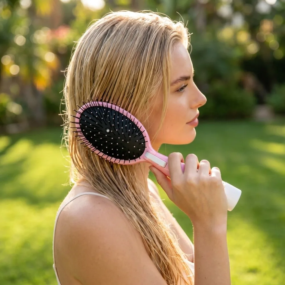 Multi-Function Spray Massage Comb Hair Care Portable Air Cushion Brush Anti-Frizz Scalp Nourish 2-In-1 Misting Hair Brush Gift