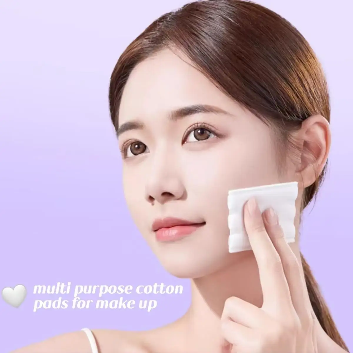222PCS 정사각형 화장품 면 패드, 습식 적용 면 패드, 메이크업 제거 면 패드, 토너, 페이셜 마스크 및 네일 청소용