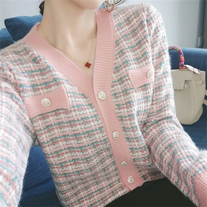 

New Spring Autumn Single-Breasted Sweater Loose Lazy Wind Vintage Twisted Knitted Cardigan Jacket Shirt E1052