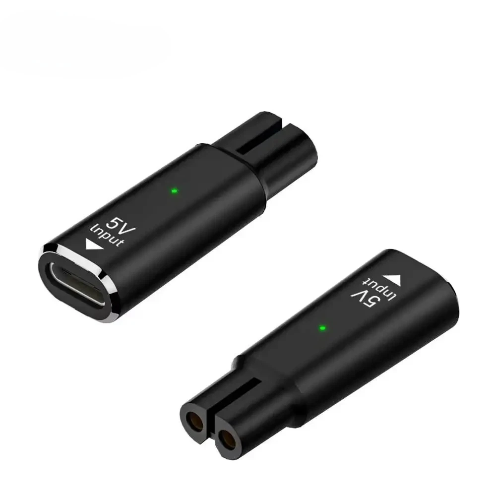 5V Type C Shaver Adapter Charging Converter for Philips One Blade QP2724 QP2834 QP4530 QP1924 with Indicator Light