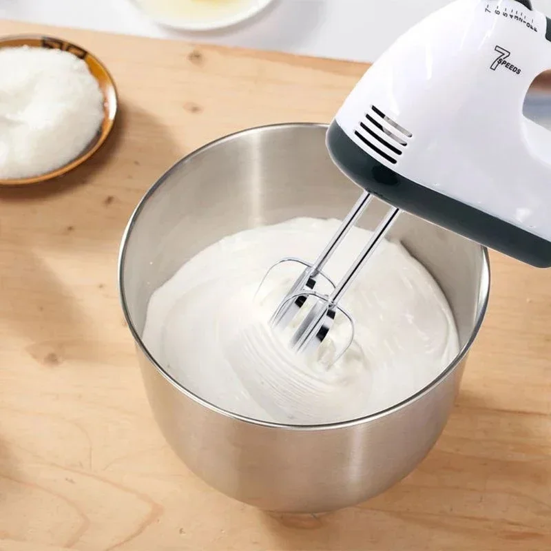 Electric Hand Mixer Kitchen Beater Spiral Whisk Stand Cake Baking Food Blender Egg Beater Cream Dough Hand Electric Mixer