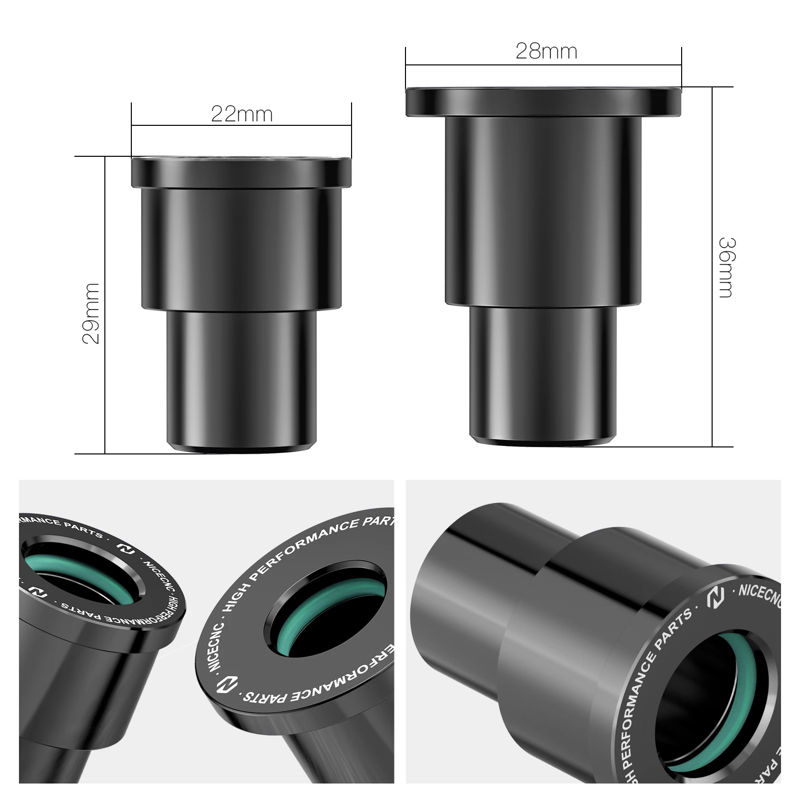 NICECNC For Surron Light Bee X Rear Wheel Spacers Hub Collars For Sur-Ron Light Bee S L1E Segway X160 X260 Electric Dirt Bike