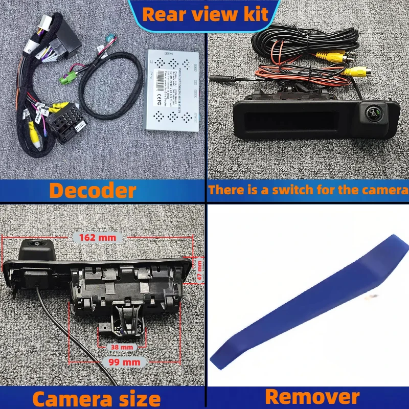Achteruitrijcamera AHD Dynamische Traject Decoder Voor BMW X2 F39 2018-2024 ID4 ID5 ID6 NBT EVO 6.5/8.8/10.25 Scherm