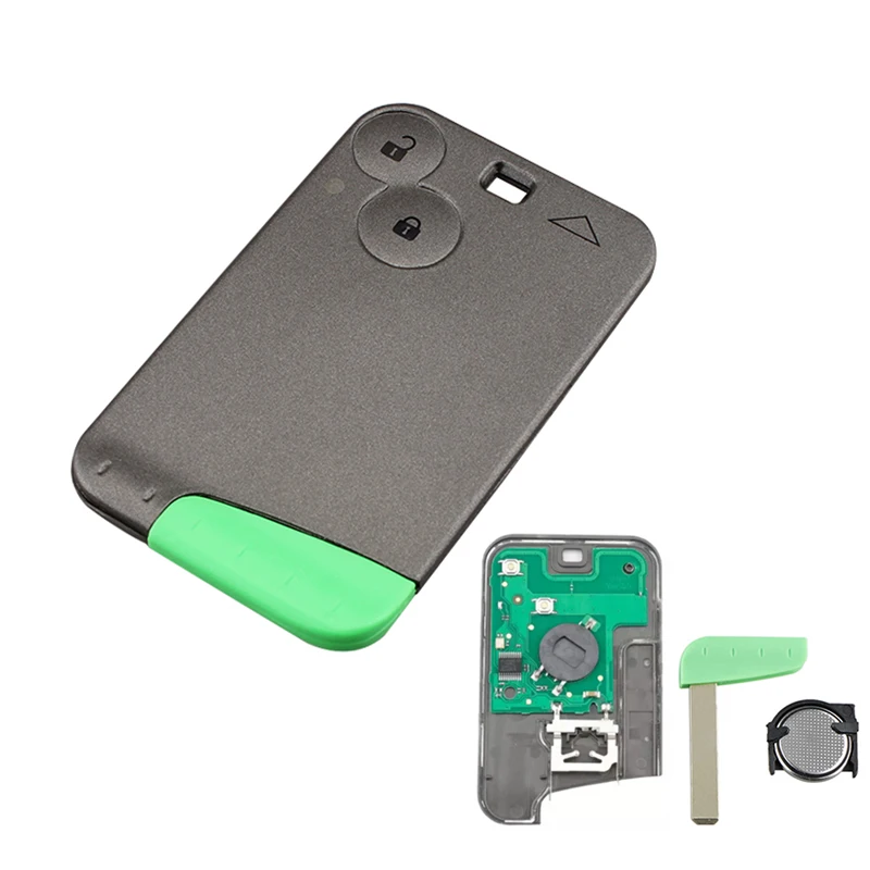 

2 Buttons Remote Car Key Shell for Renault Laguna 2 Espace 4 Vel-satis 2001-2009 433Mhz Smart Car Key Card