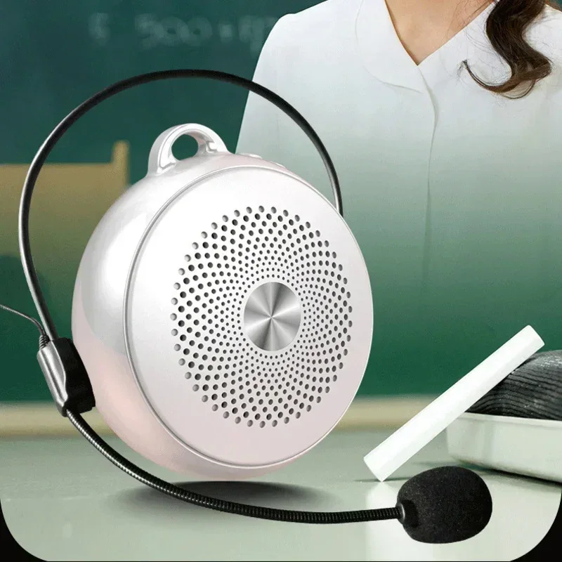 Mini megáfono portátil, amplificador de voz de alta potencia, altavoz inalámbrico multifuncional con pantalla Personal y micrófono para profesores