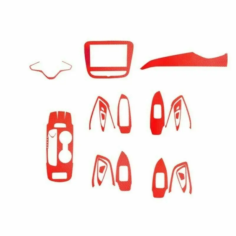 

For Chevrolet Malibu 2016-2019 Carbon Fiber Car Interior Decor Kits Trim Sticker