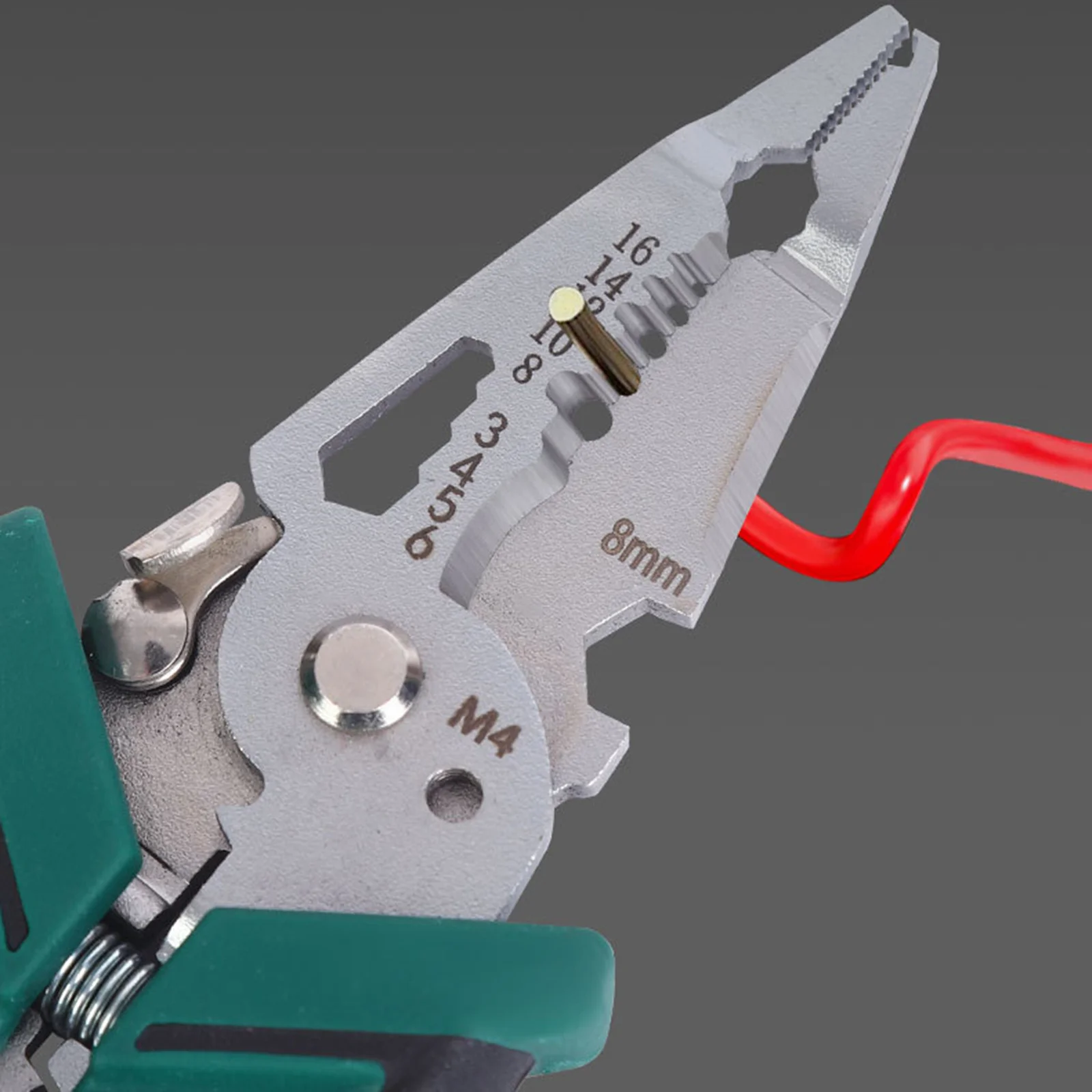 Descascador de fio de lâmina dupla multifuncional cortador de cabo antiderrapante alça liga de aço para eletricista diy uso industrial