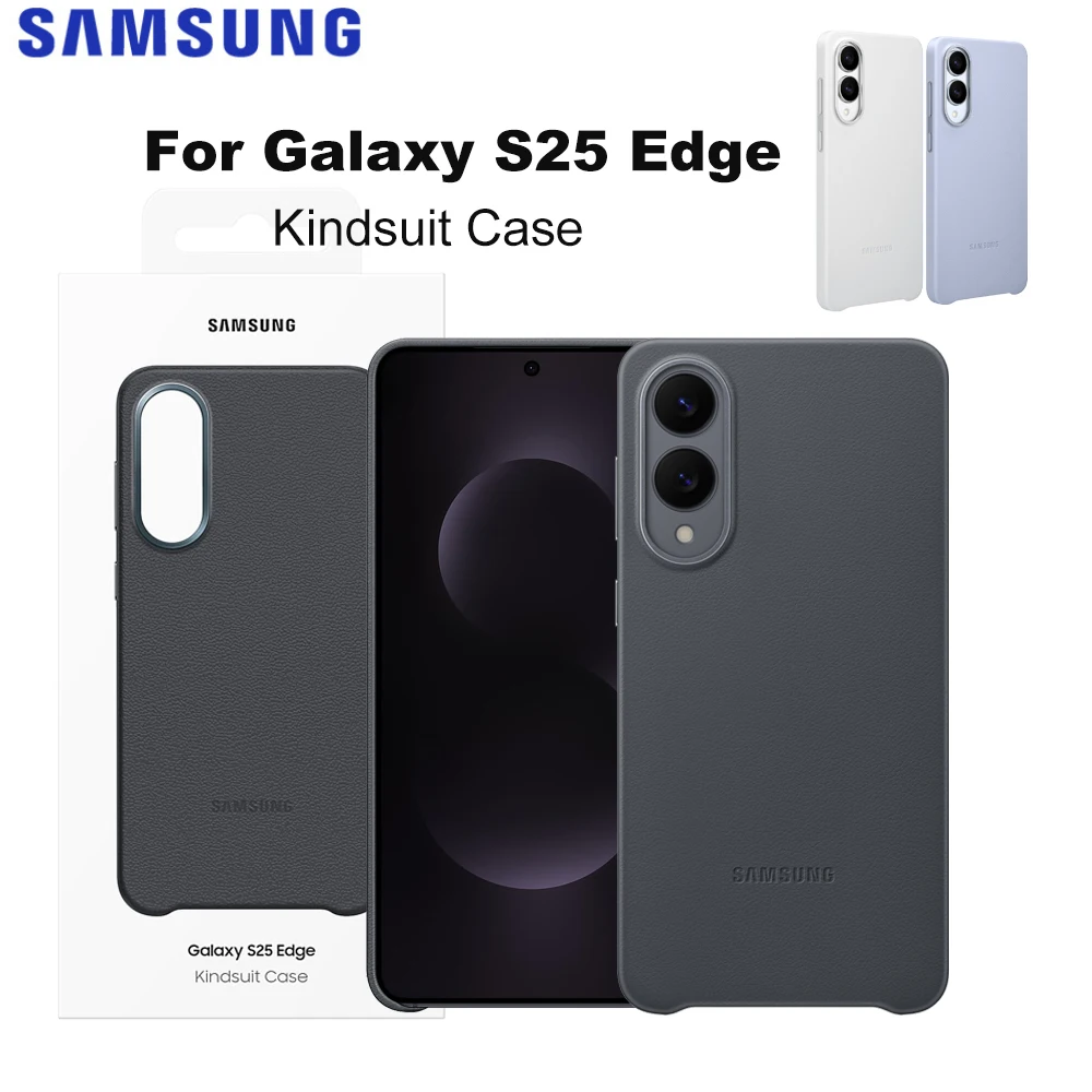

Original for Samsung Galaxy S25 Edge Kindsuit Case in Leather Look Protective Case EF-VS937