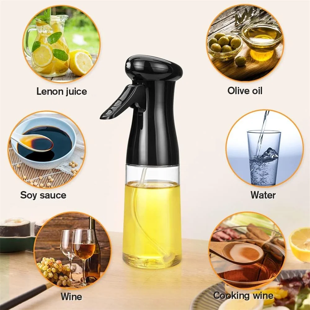 500/300/200ml pray Oil Sprayer for Kitchen Oils Spray Dispenser Bottle for Olive Oil Air Fryer BBQ Salad Baking Grilling Cooking