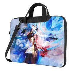 Handbag Laptop Bag Genshin Impact Briefcase Bag Ganyu Anime 13 14 15 15.6 Funny Protective Computer Pouch For Macbook Pro Lenovo