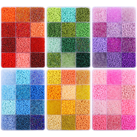 About6000Pcs12 Grid Rice Bead Set Box 3mm Colorful Unique Loose Beads Handmade DIY Making Jewelry Earrings Necklace Accessories