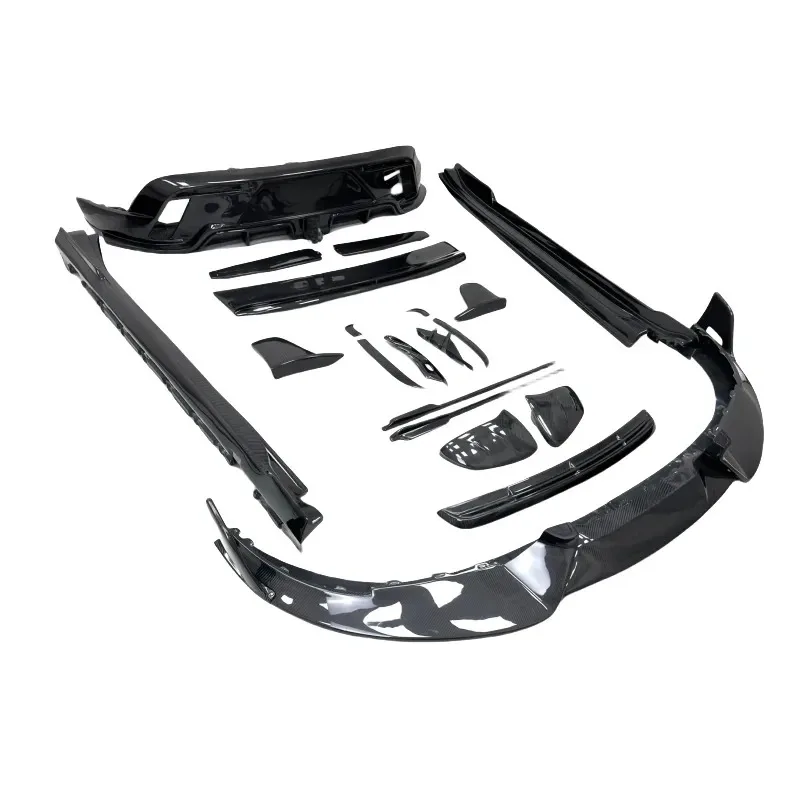 Suitable for the Modified MS Version  with Ordinary Carbon Fiber Front Bumper, Side Skirts and Rear Wing.