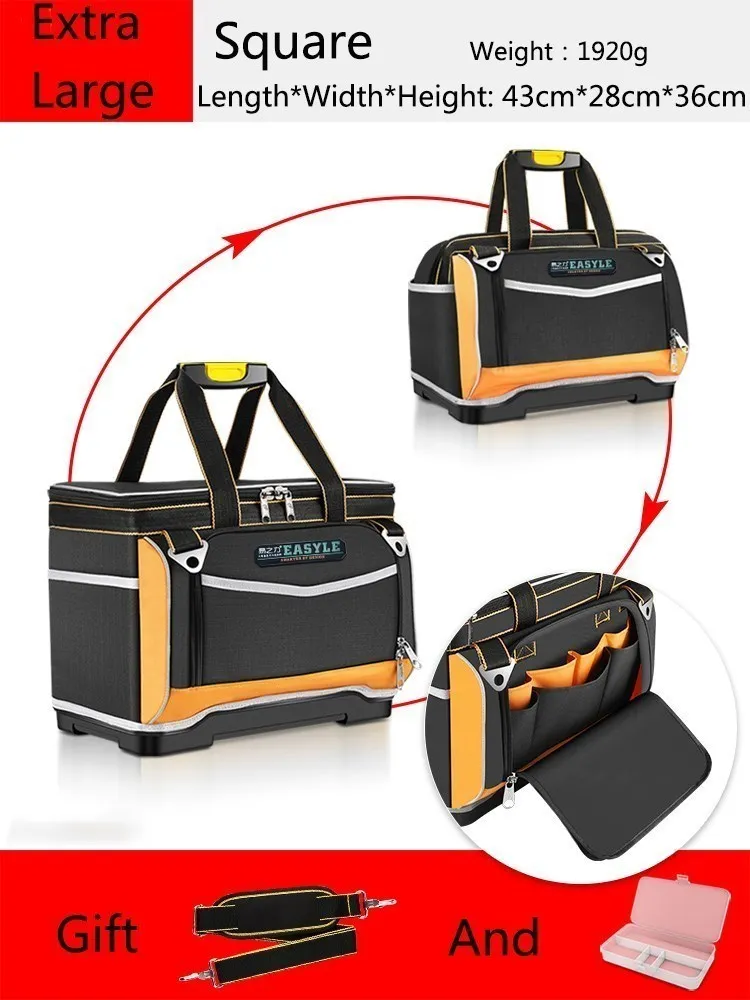 Imagem -06 - Bolsas Multifuncional à Prova Dmultiple Água Bolsas de Ferramenta Vários Bolsos Grande Capacidade Ferramentas Oxford Pano Bolsas Eletricista