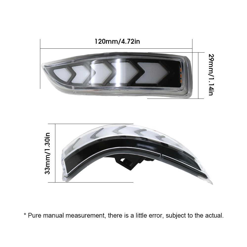 Car Mirror Running Turn Signal Light for Toyota Corolla Camry Yaris AQUA Outside Rearview Mirror Corner Light Signal Alert Light
