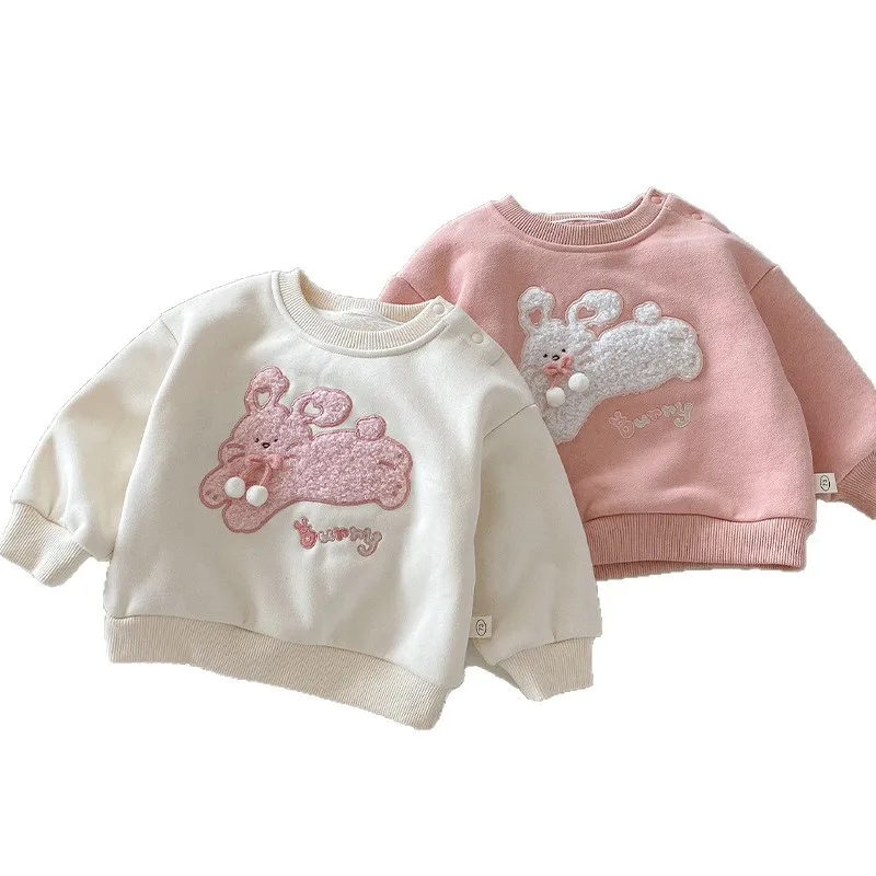 Girls' Western Korean Rabbit Hoodie - usage example